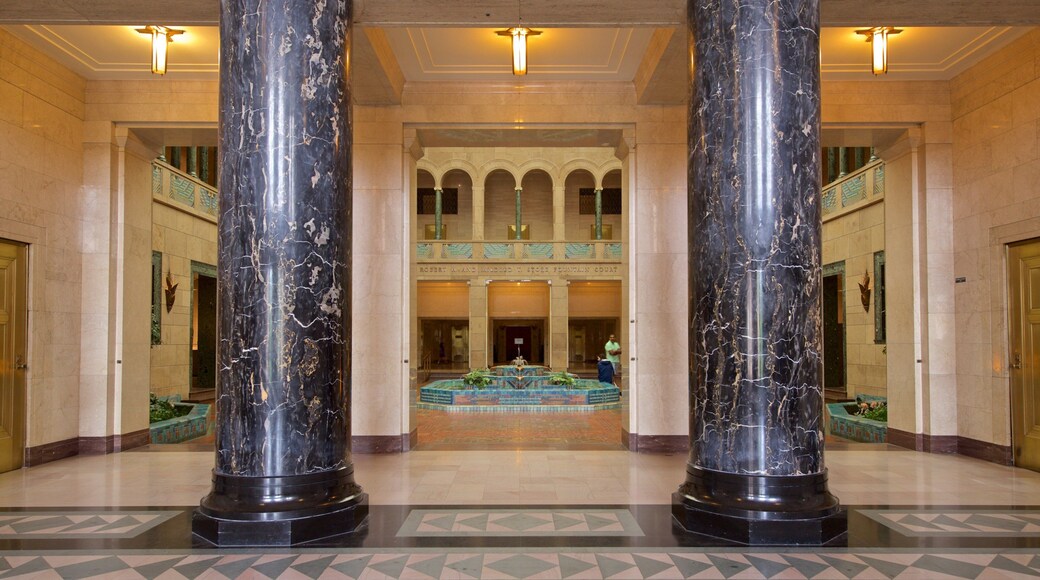 Joslyn Art Museum qui includes vues intérieures et patrimoine historique