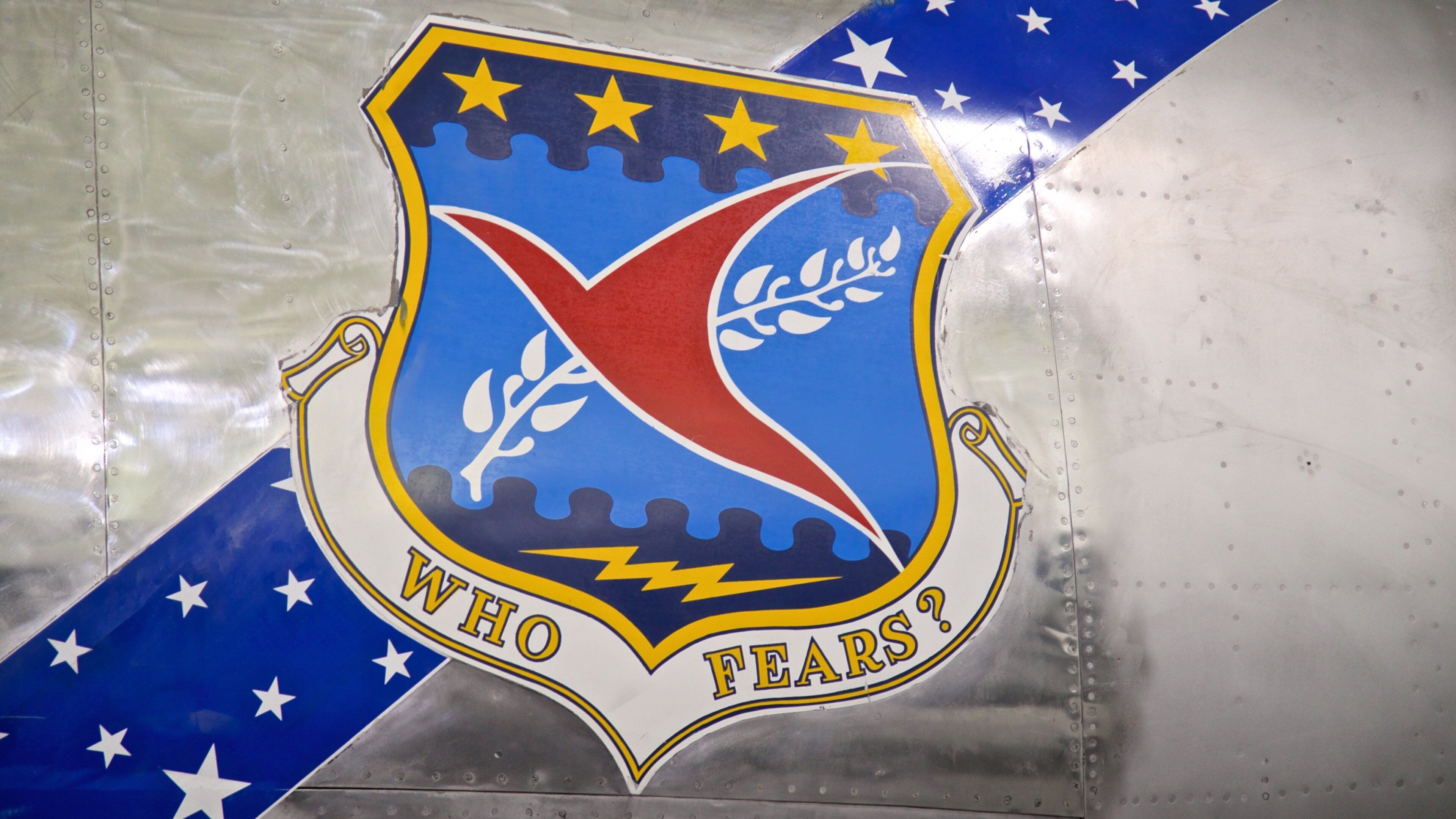 Strategic Air Command and Aerospace Museum which includes signage