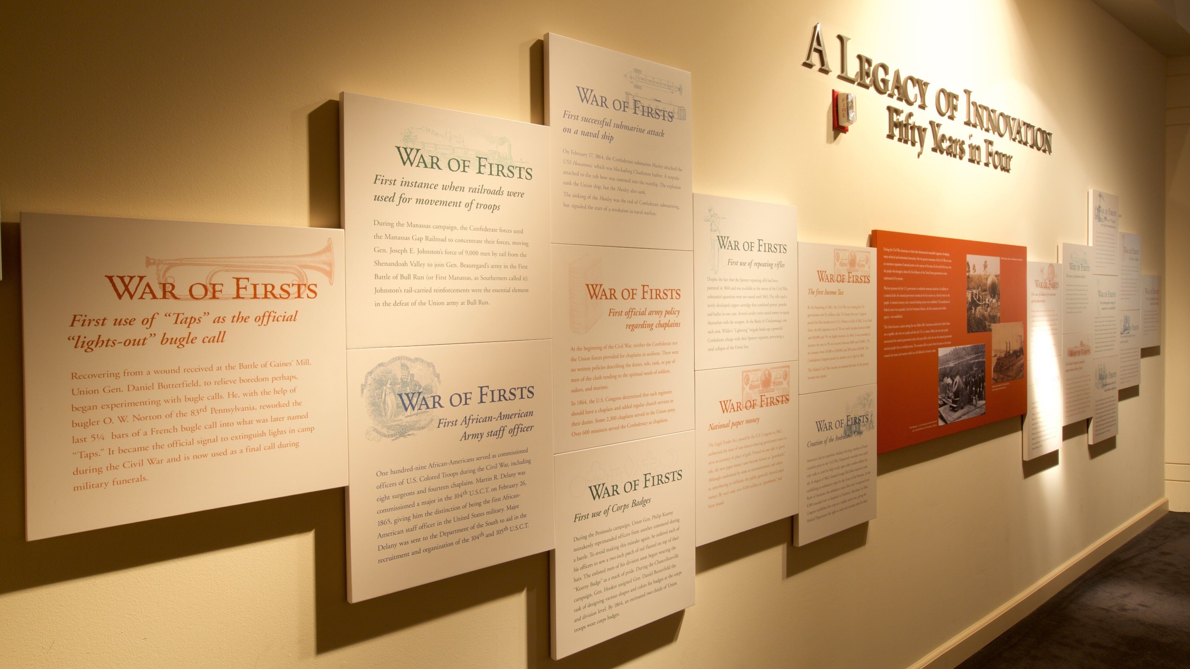 National Civil War Museum showing interior views