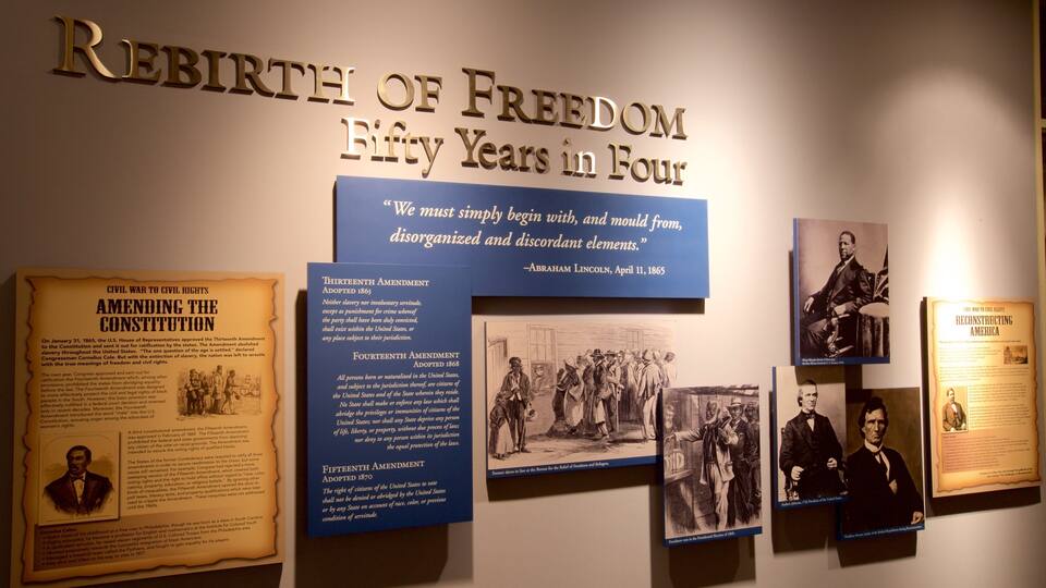 National Civil War Museum featuring interior views