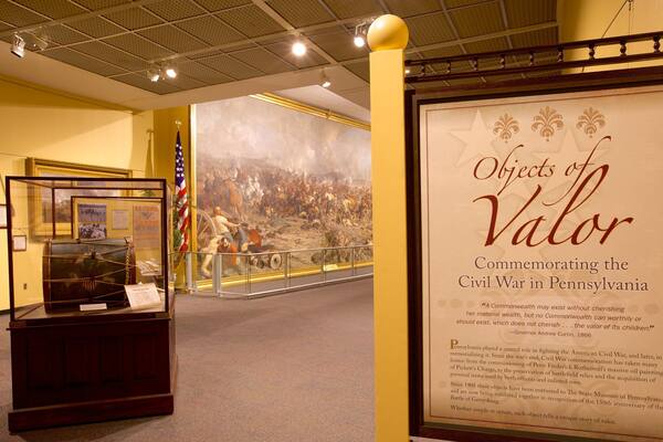 State Museum of Pennsylvania which includes signage, interior views and heritage elements