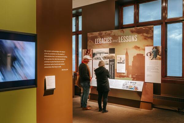 The MĂŒtter Museum featuring interior views and signage as well as a couple