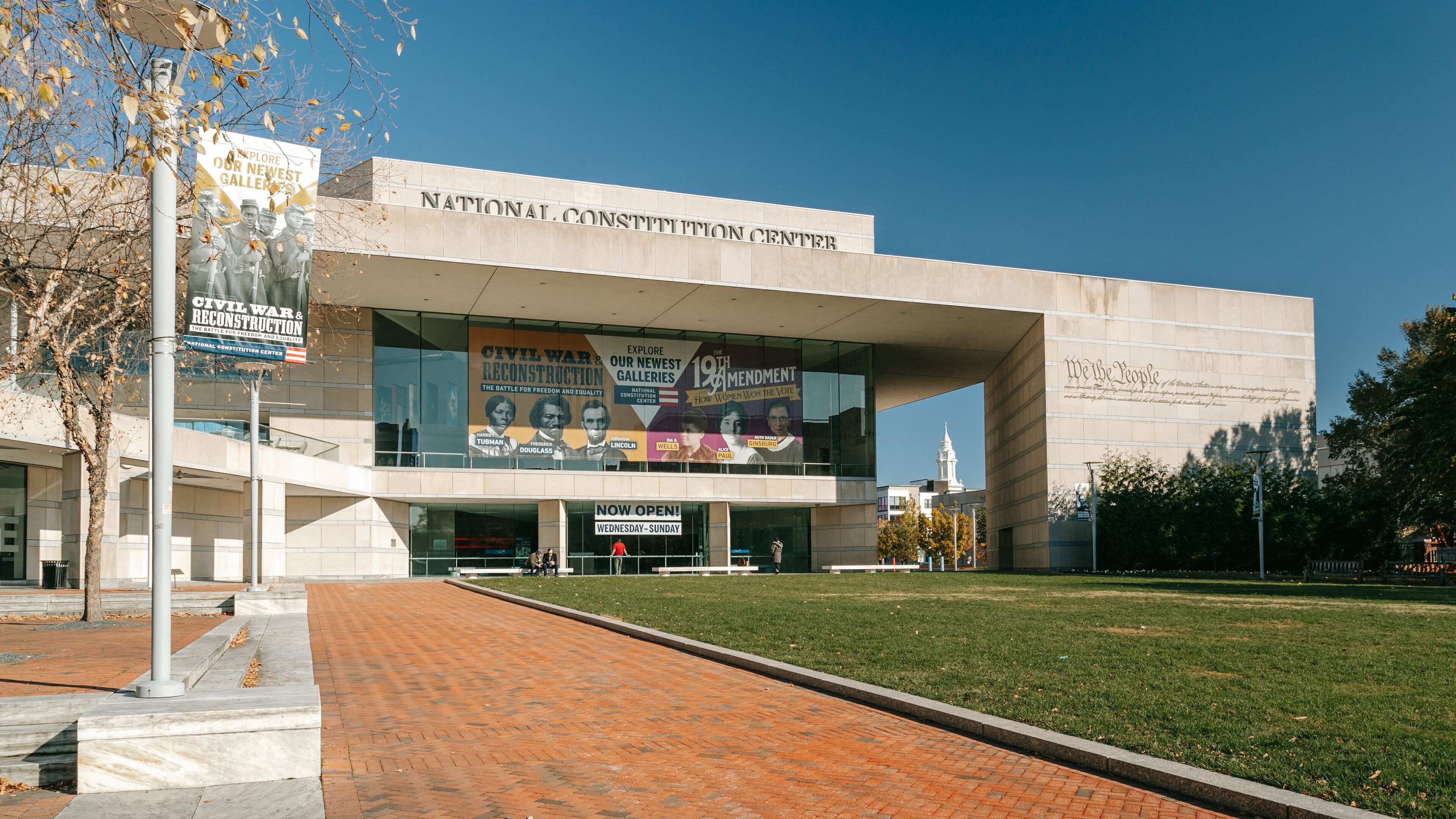 National Constitution Center which includes signage