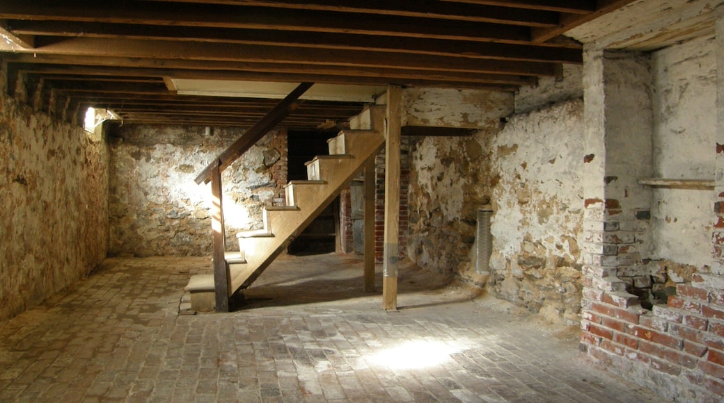 Edgar Allan Poe National Historic Site featuring heritage elements and interior views