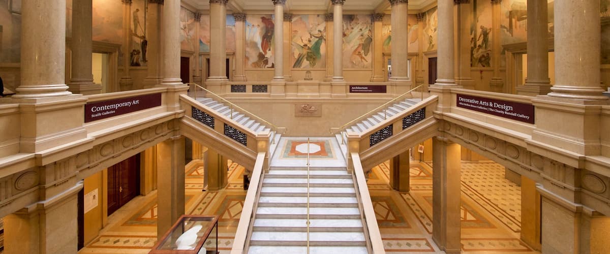 Carnegie Museum of Art showing heritage elements and interior views