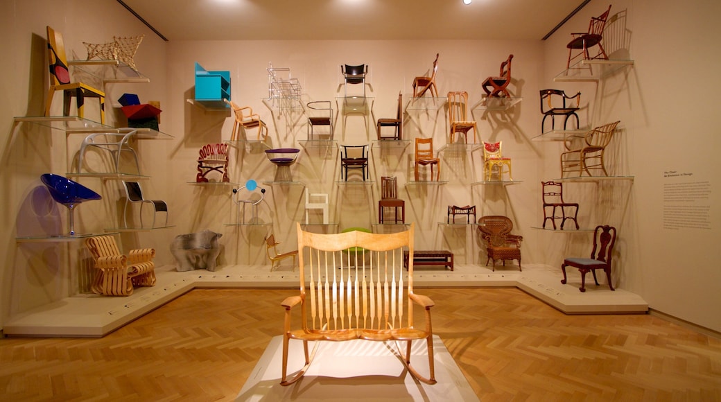 Carnegie Museum of Art som visar interiörer och konst