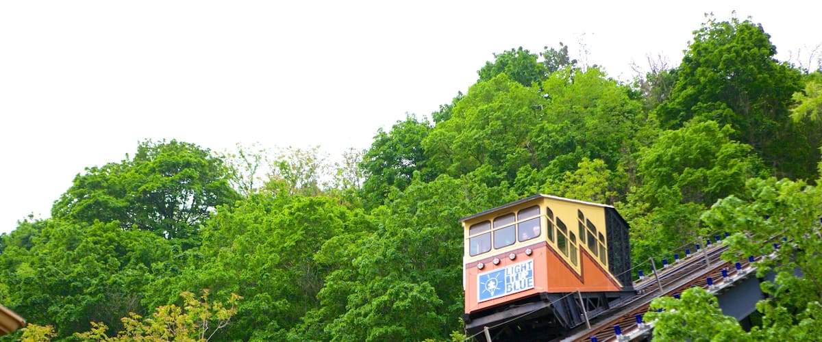 Monongahela Incline showing a gondola