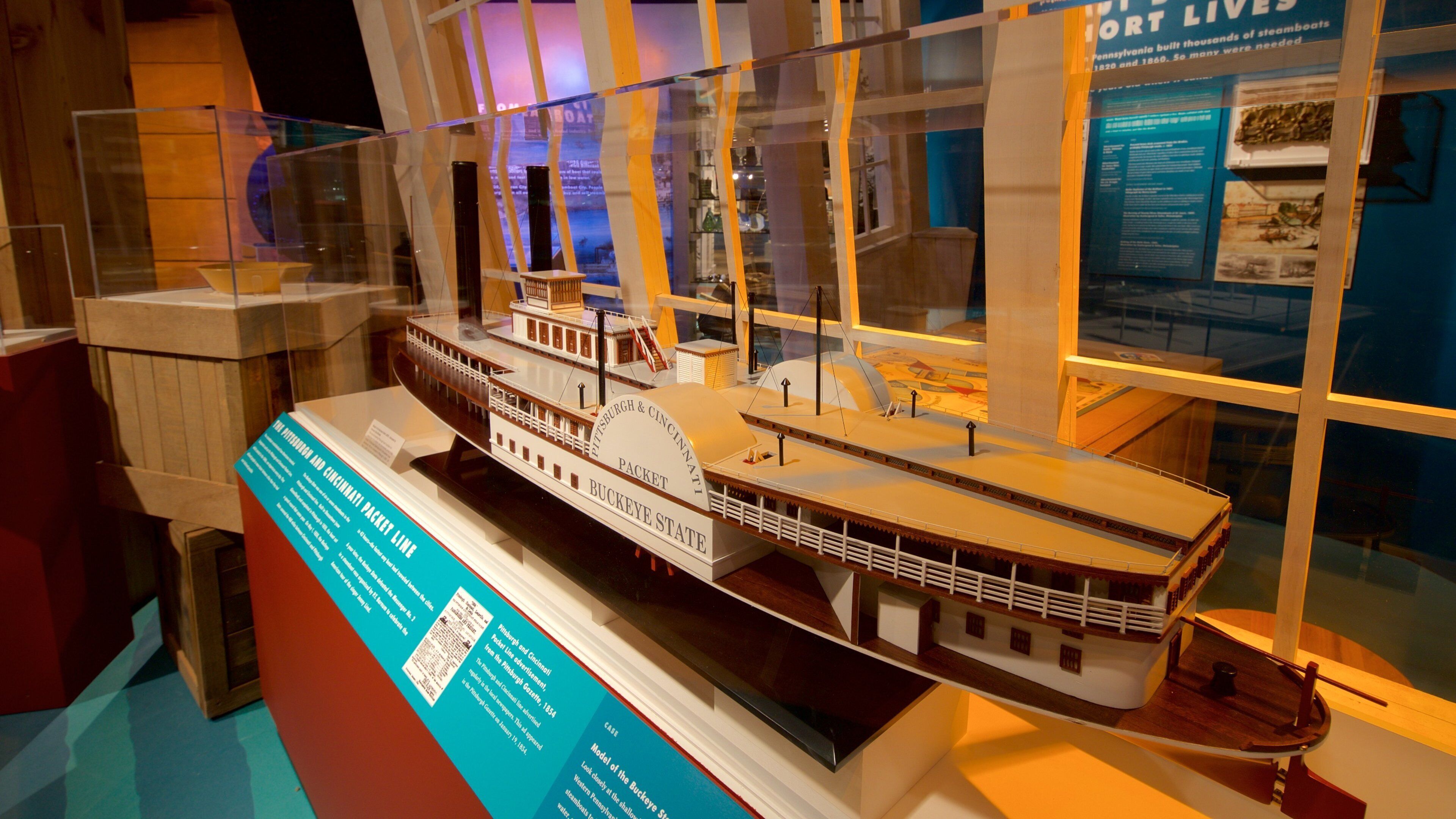 Senator John Heinz Regional History Centre som omfatter interiør