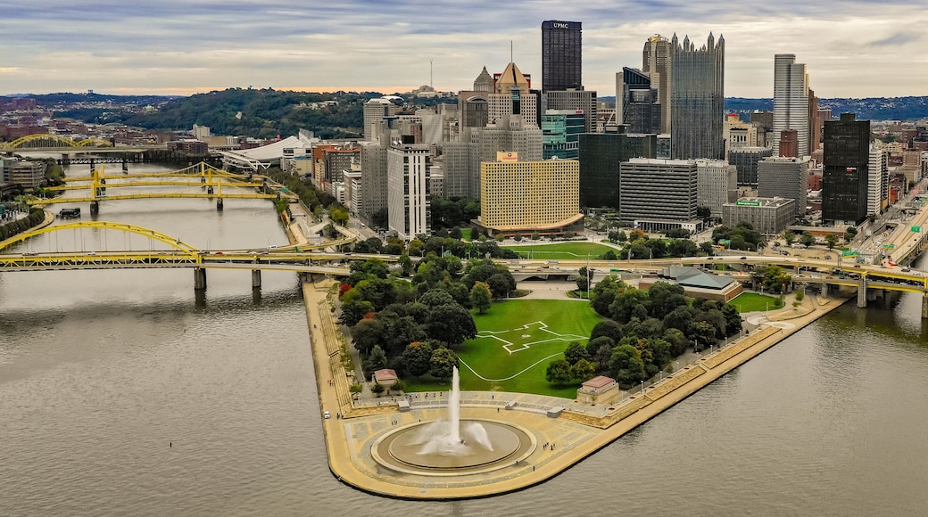 Downtown Pittsburgh Aerial View