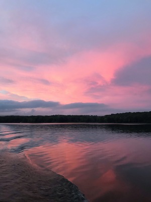 Sunset on Glendale Lake #Adventure