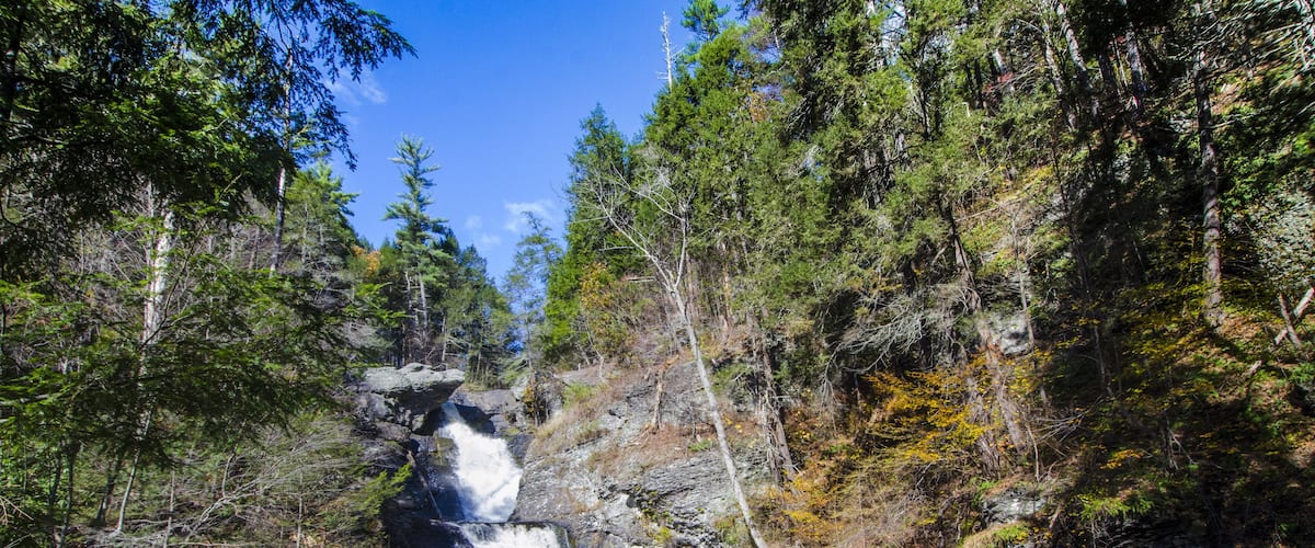 Fall Foliage at Raymondskills Falls. Milford, PA; Shutterstock ID 575011396; Purchase Order: -