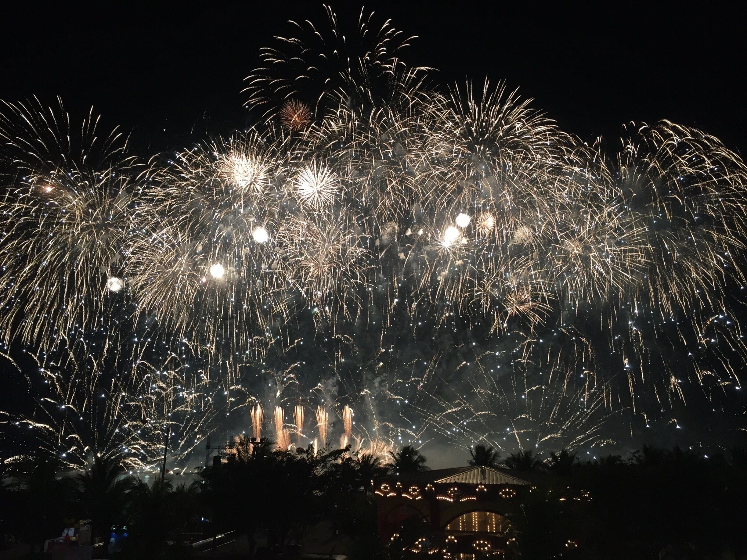 Music synchronizing with the fireworks