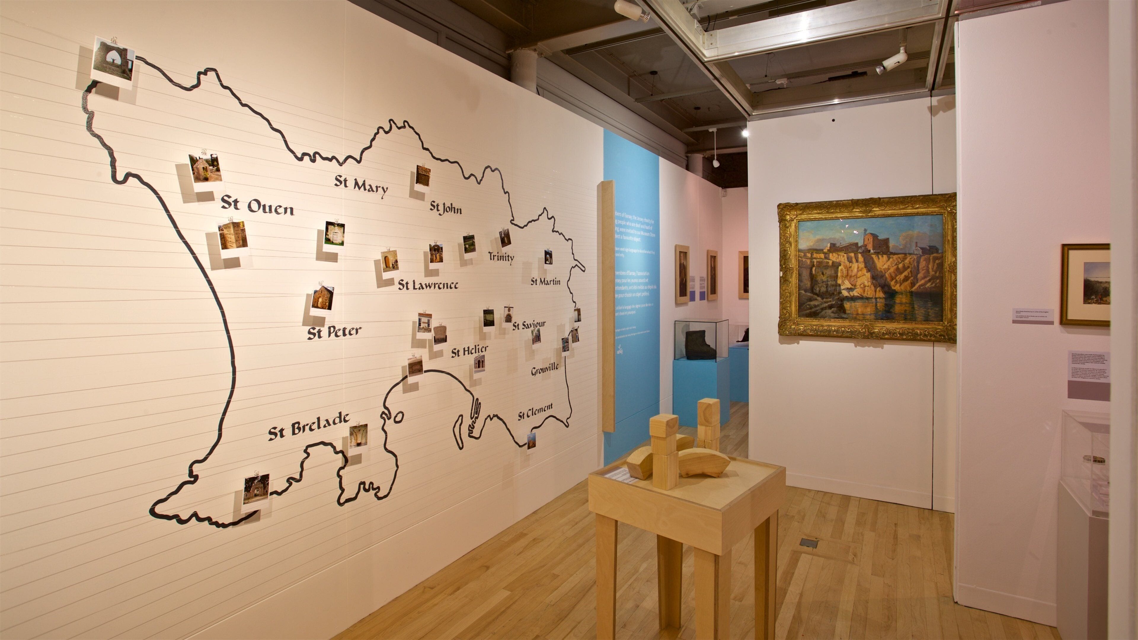 Jersey Museum som inkluderar konst och interiörer