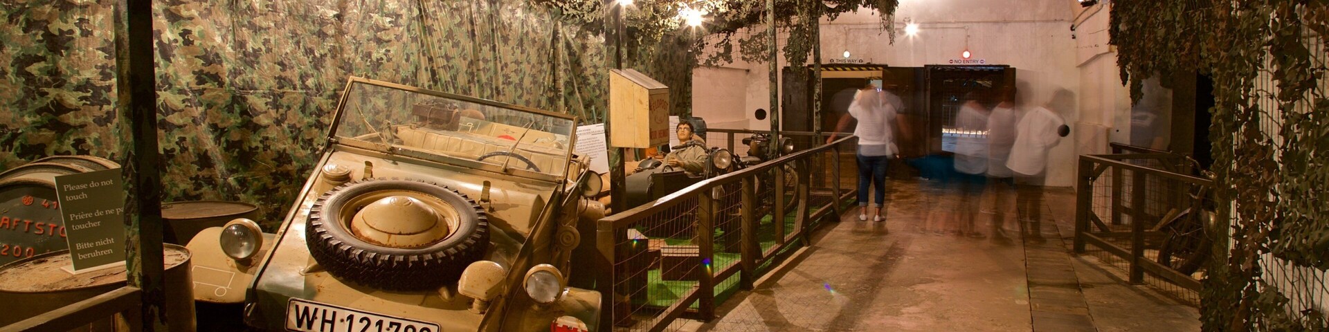 Tunnels de guerre de Jersey - HÎpital souterrain allemand mettant en vedette vues intérieures