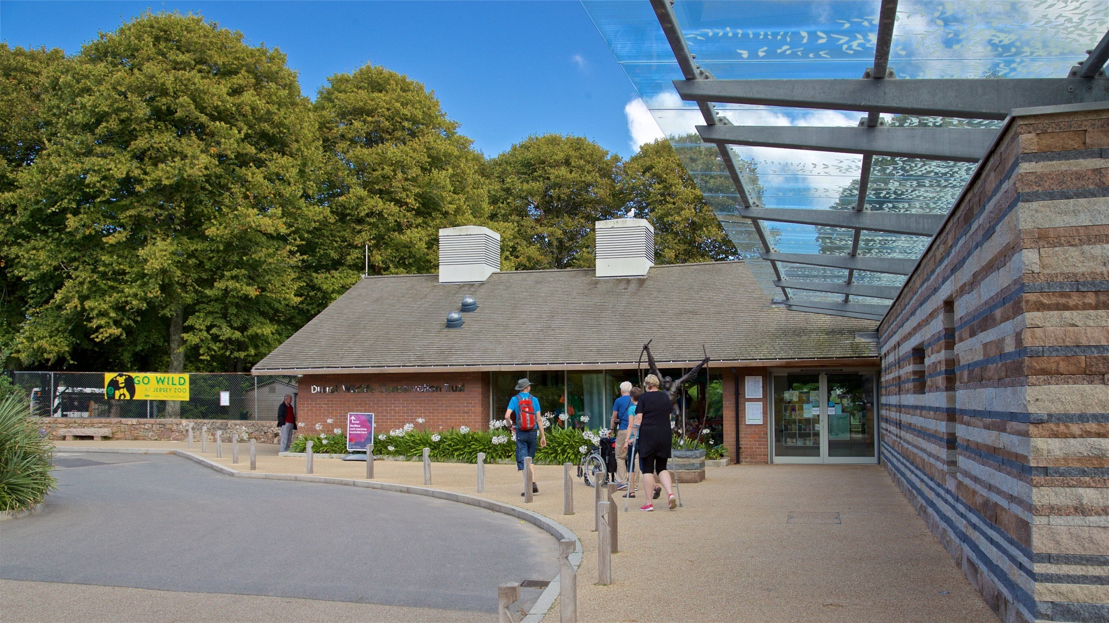 Jersey Zoological Park as well as a small group of people