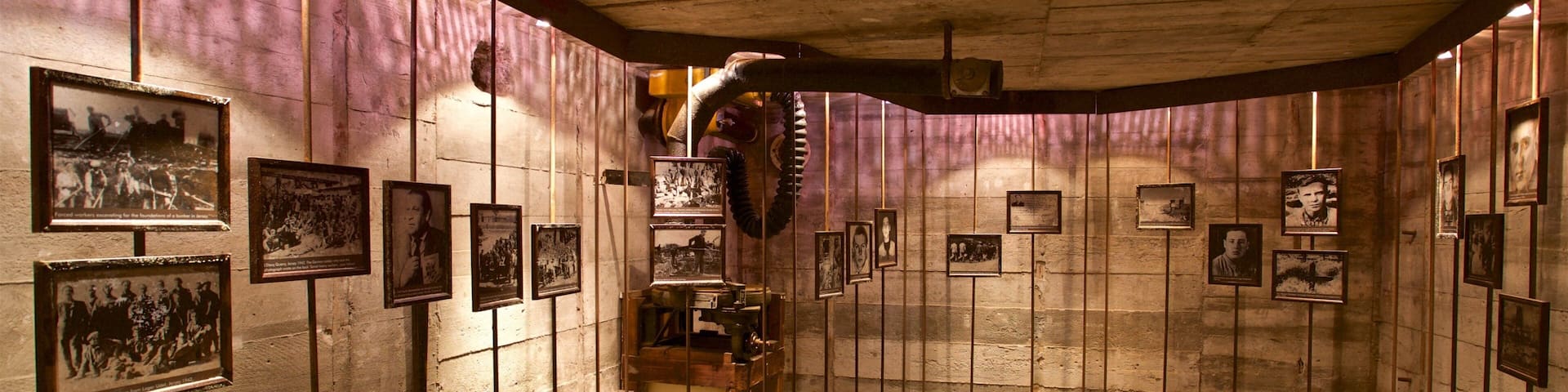 La Hougue Bie featuring interior views