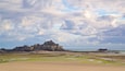 St. Helier Beach showing landscape views and chateau or palace