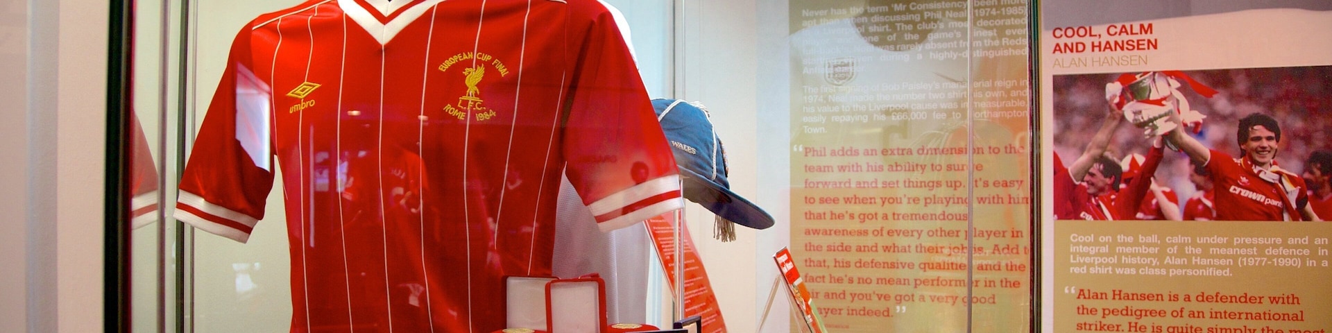 Anfield Road Stadium showing interior views