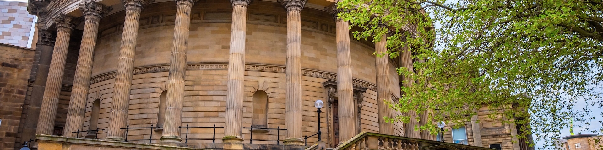 Citysacpe and architecture surround Liverpool Lime Street and  William Brown Street