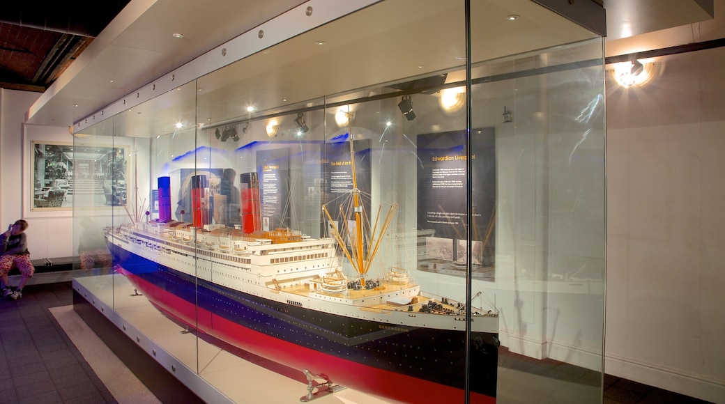 Merseyside Maritime Museum showing interior views