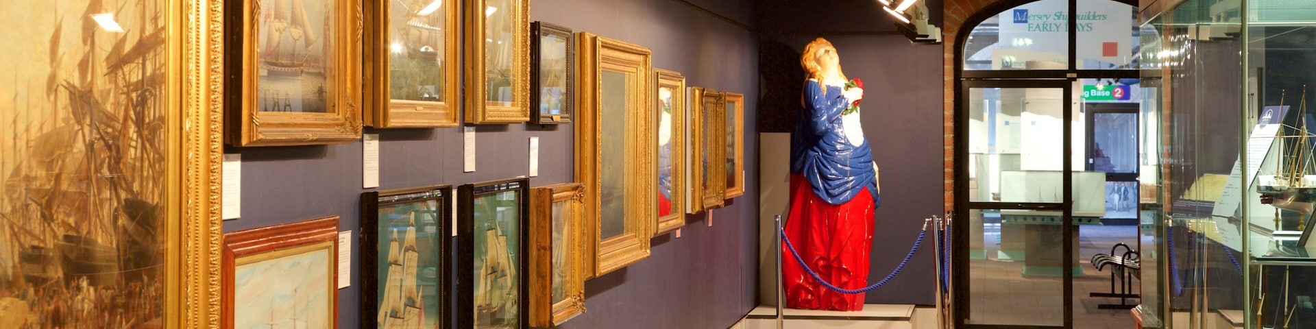 Merseyside Maritime Museum das einen Innenansichten