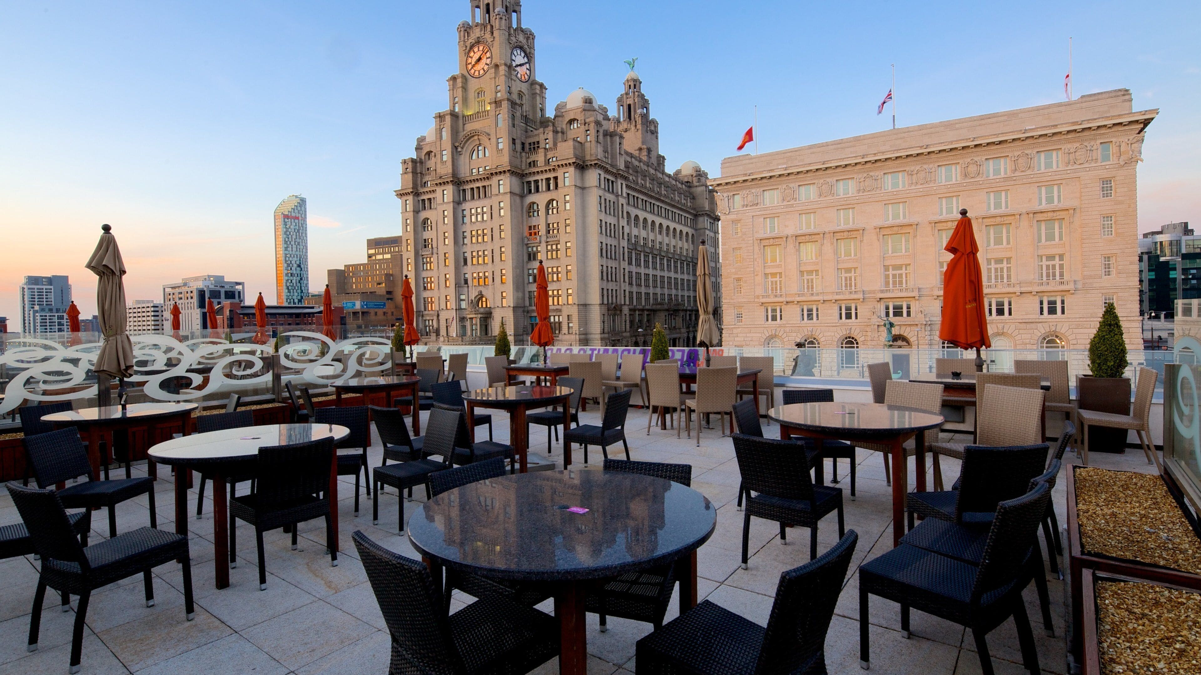 Royal Liver Building showing heritage architecture