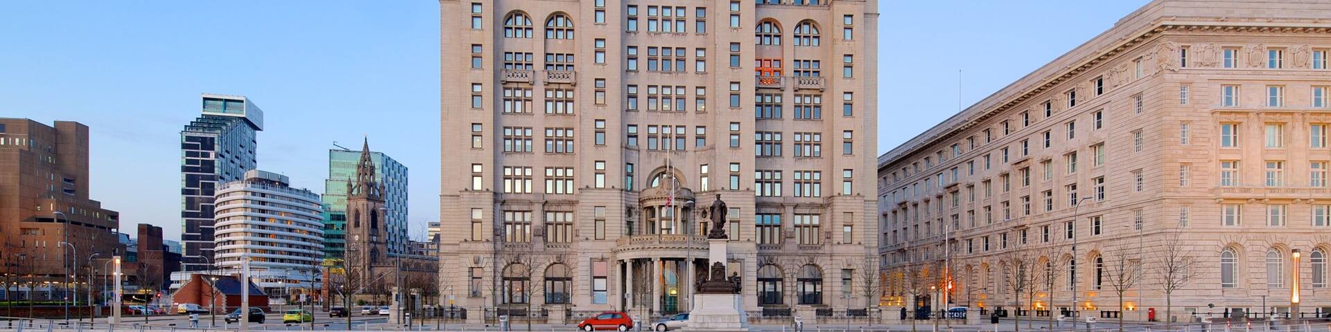 Royal Liver Building showing heritage architecture