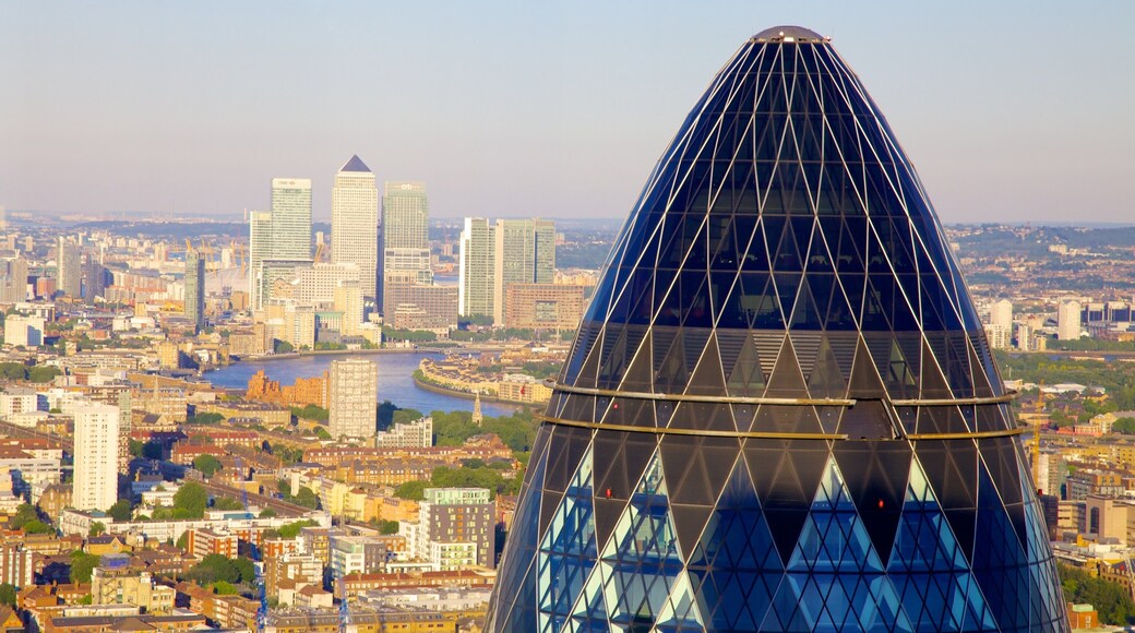 The Gherkin which includes city views, views and a city