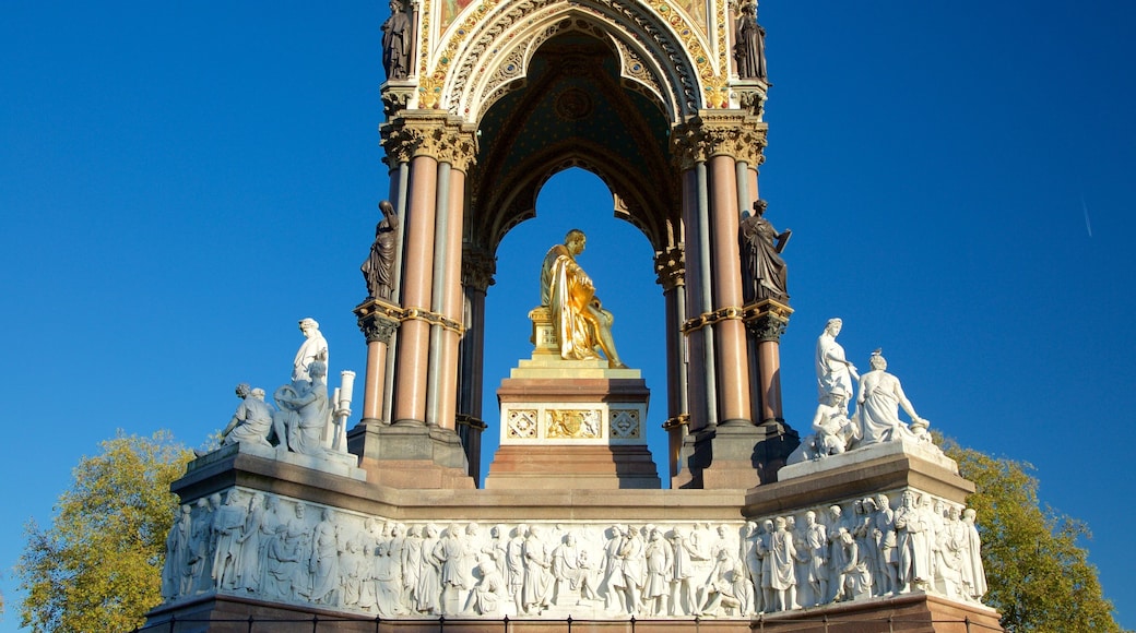 Albert Memorial montrant statue ou sculpture