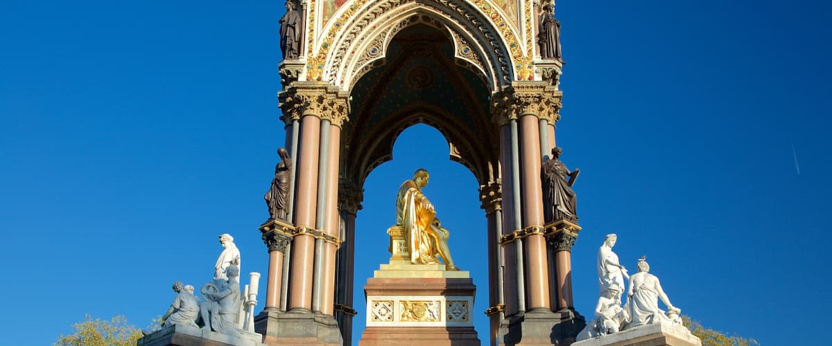 Albert Memorial que incluye una estatua o escultura