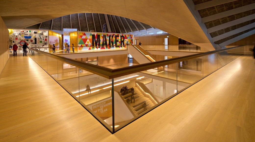 設計博物館 呈现出 指示牌, 內部景觀 和 藝術