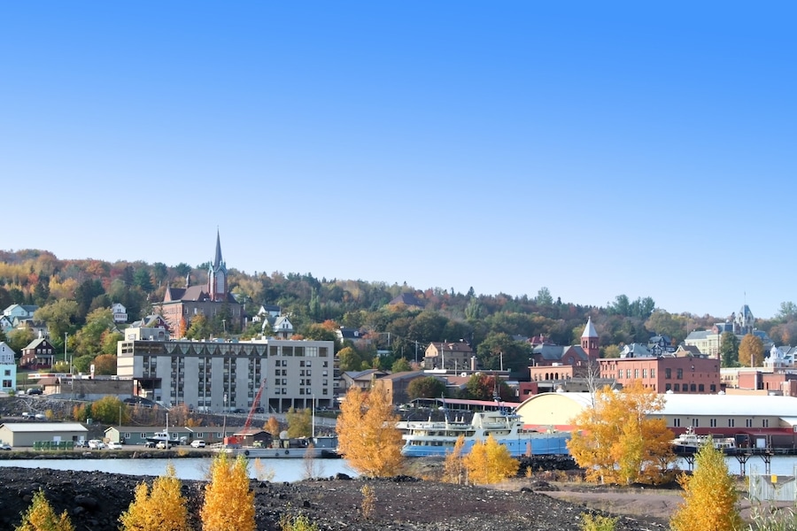 Houghton city in Michigan upper peninsula