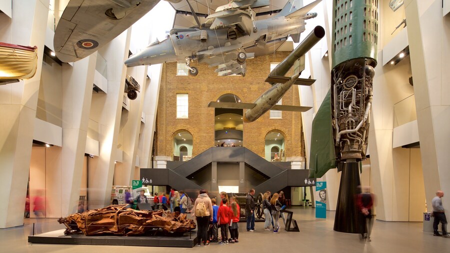 Imperial War Museum which includes interior views as well as a family