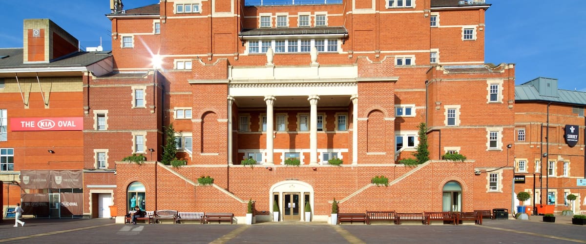 The Oval showing heritage architecture