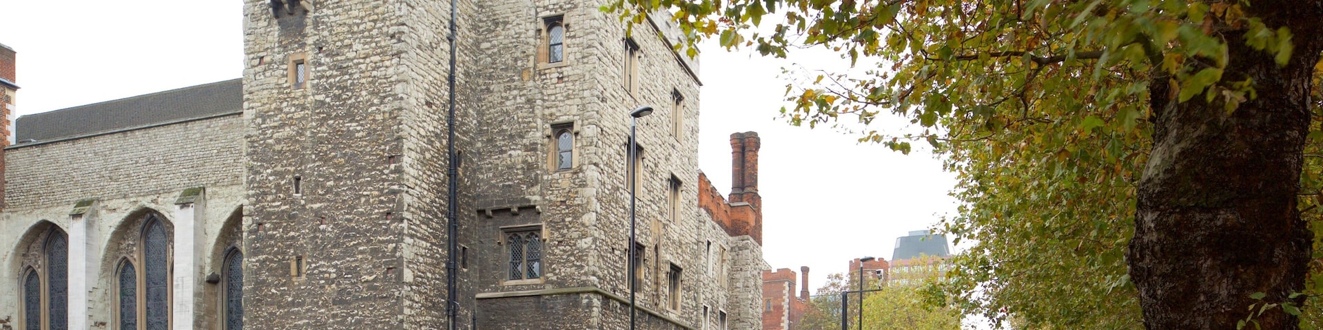 Lambeth Palace que inclui elementos de patrimônio, cenas de rua e um castelo