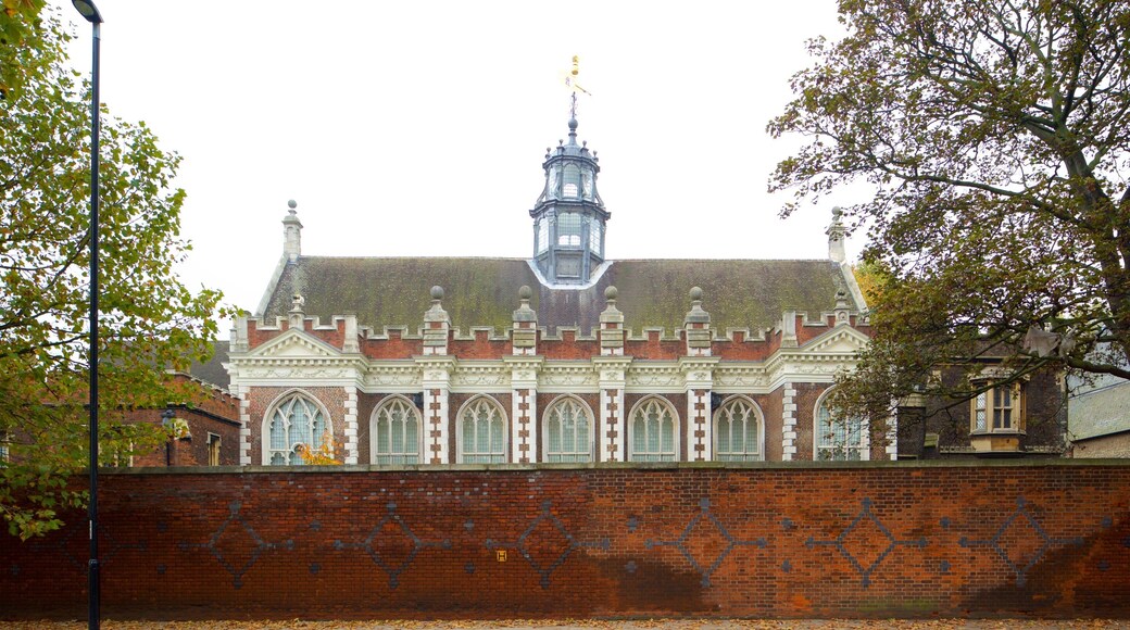 Lambeth Palace showing heritage architecture and a castle