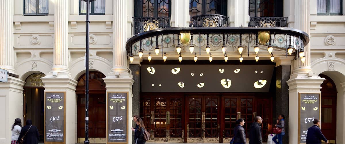 โรงละคร London Palladium แสดง วงการละครเวที และ ป้าย