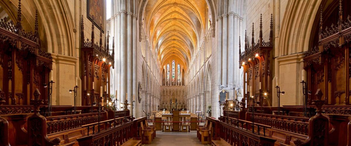 Southwark Cathedral featuring interior views, heritage elements and a church or cathedral