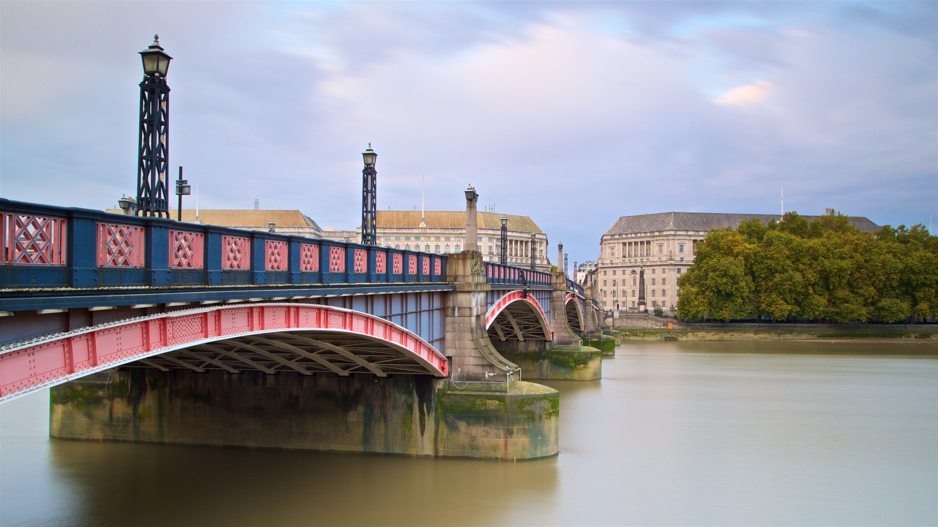Victoria Tower which includes a bridge and a river or creek