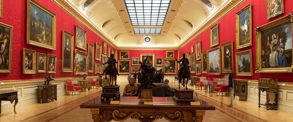 Wallace Collection joka esittää taide ja sisäkuvat