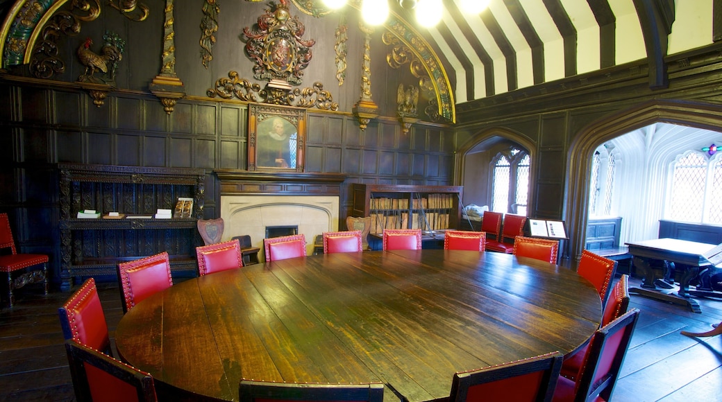 Chetham\'s Library featuring interior views