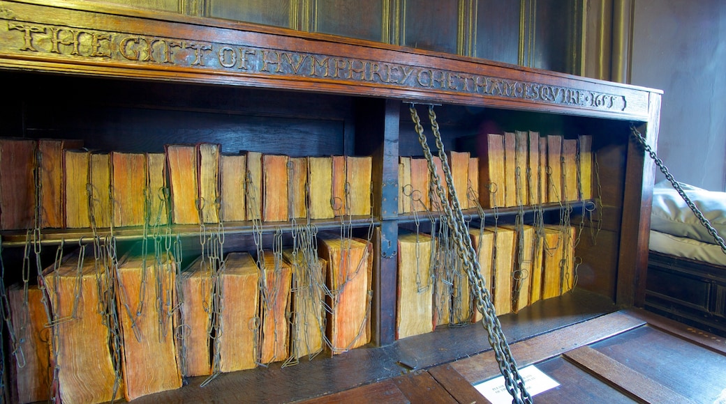 Chetham\'s Library showing interior views and heritage elements