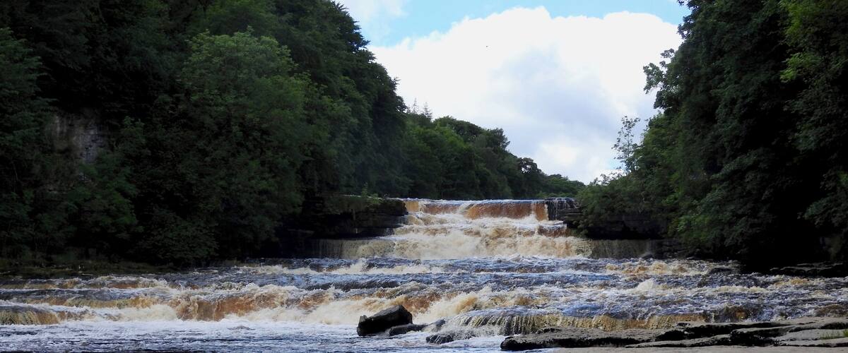 Aysgarth Falls are a triple flight of waterfalls, surrounded by forest and farmland, carved out by the River Ure over an almost one-mile stretch near the village of Aysgarth. The Falls have attracted visitors for over 200 years. The upper and middle fall was featured in the film Robin Hood: Prince of Thieves.
#LikeALocal
#GreatOutdoors Photo