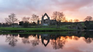 Bolton Priory on the river Wharfe Yorkshire Dales