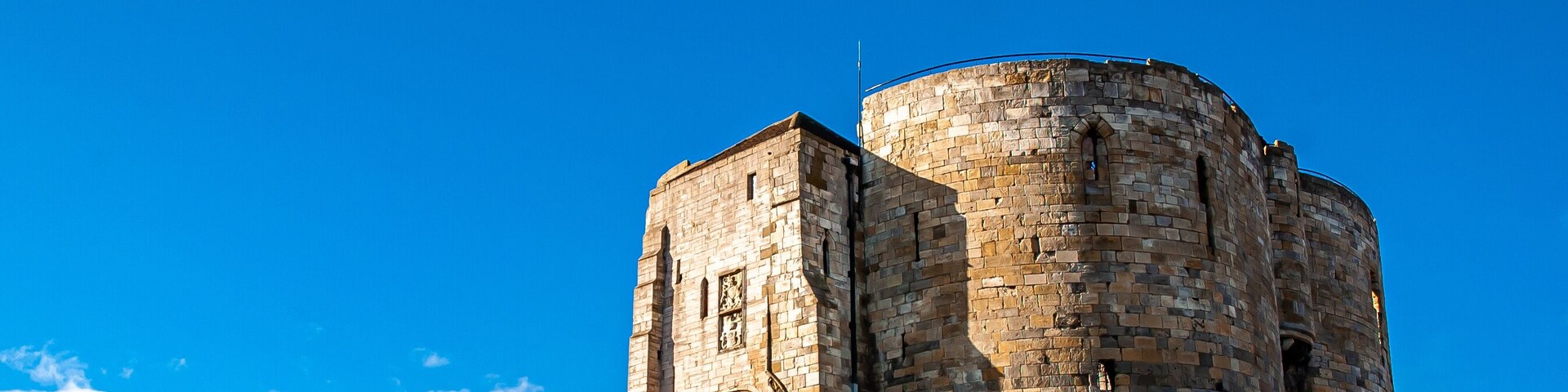 Clifford's Tower, a historical castle built in 13th century in York, England, UK