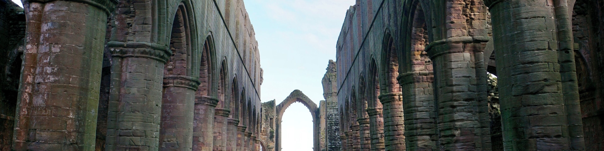 At Fountains Abbey, nr Ripley, North Yorkshire, UK (Jan 2017).