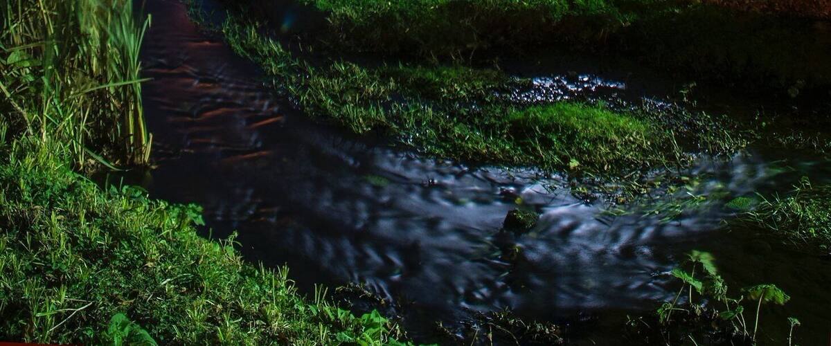 Fountains Abbey by floodlight