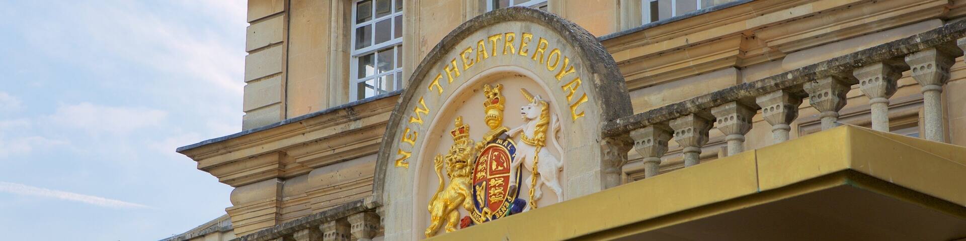 Bath Theatre Royal showing theater scenes and signage