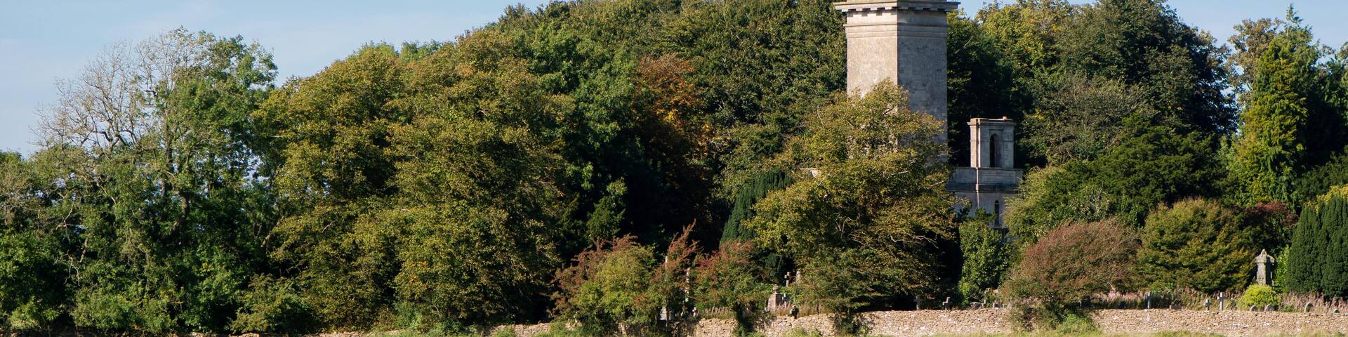 H1MRWM Beckford's Tower. Neo-classical style architectural folly on Lansdown Hill overlooking the UNESCO World Heritage City of Bath UK