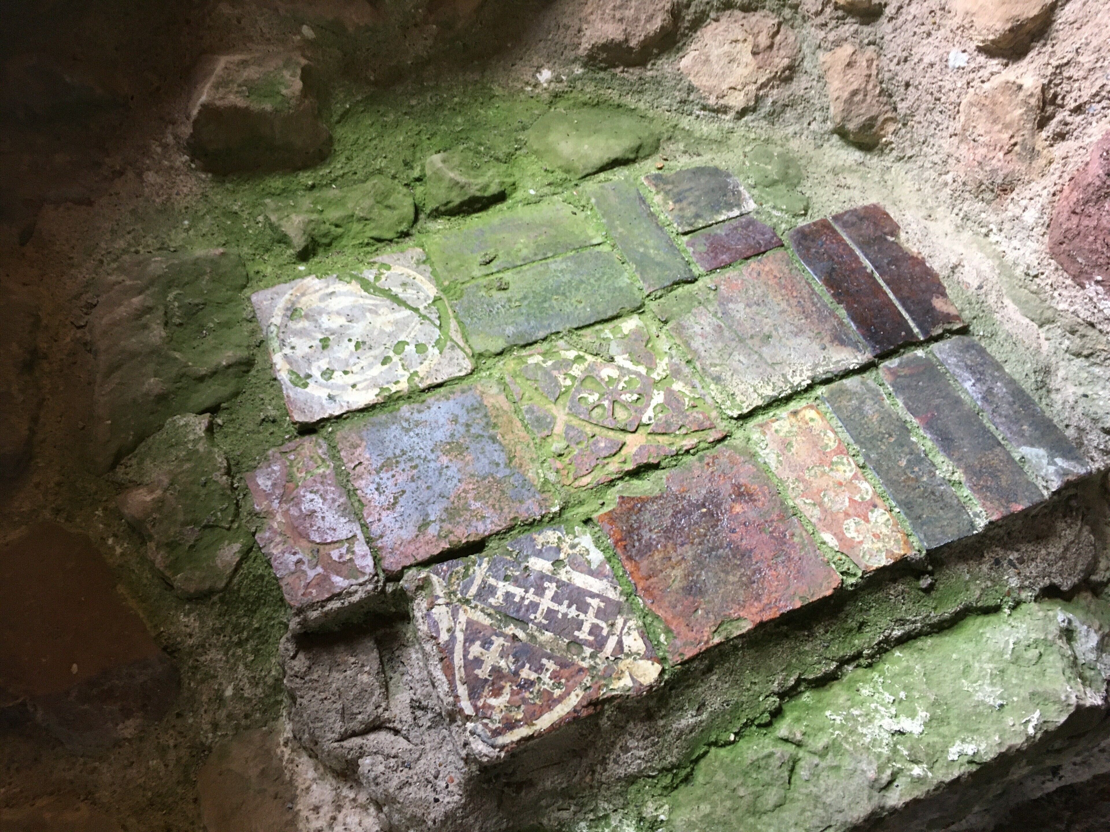 A tiled cill, or what’s left of it